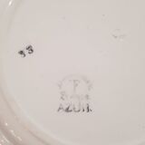 Set of 6 plates Badonviller model Azur