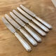 Series of 6 Ercuis dessert knives