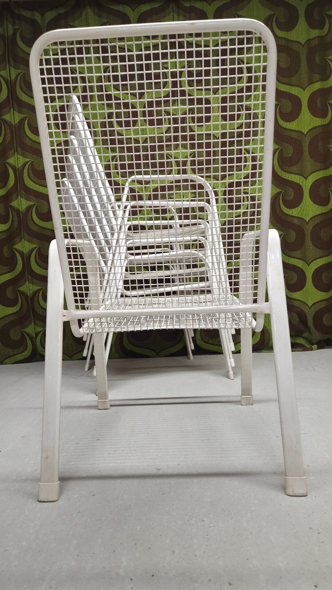 Lot of 6 vintage EMU 70" terrace armchairs.