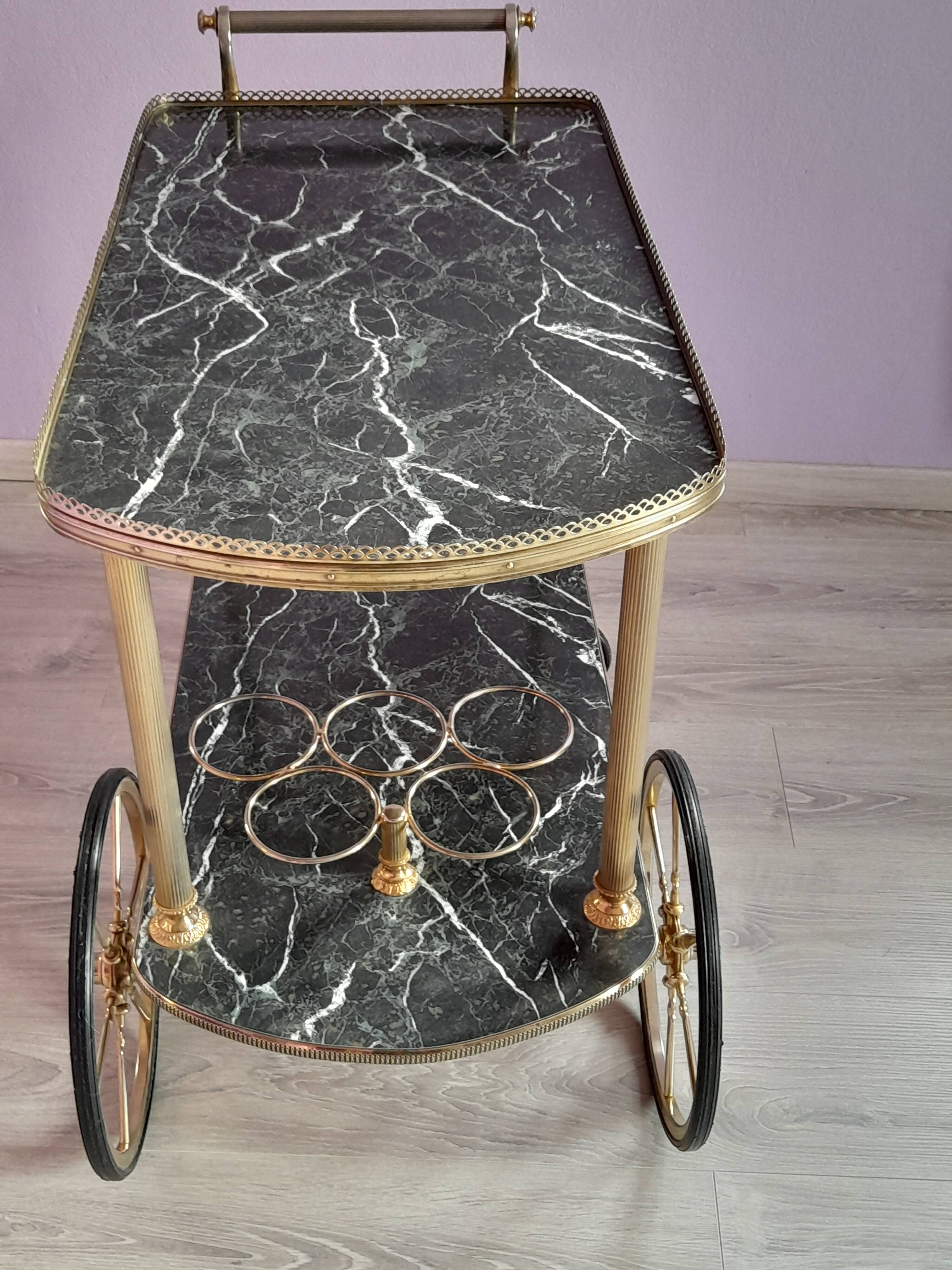 Vintage rolling trolley. Year 1960