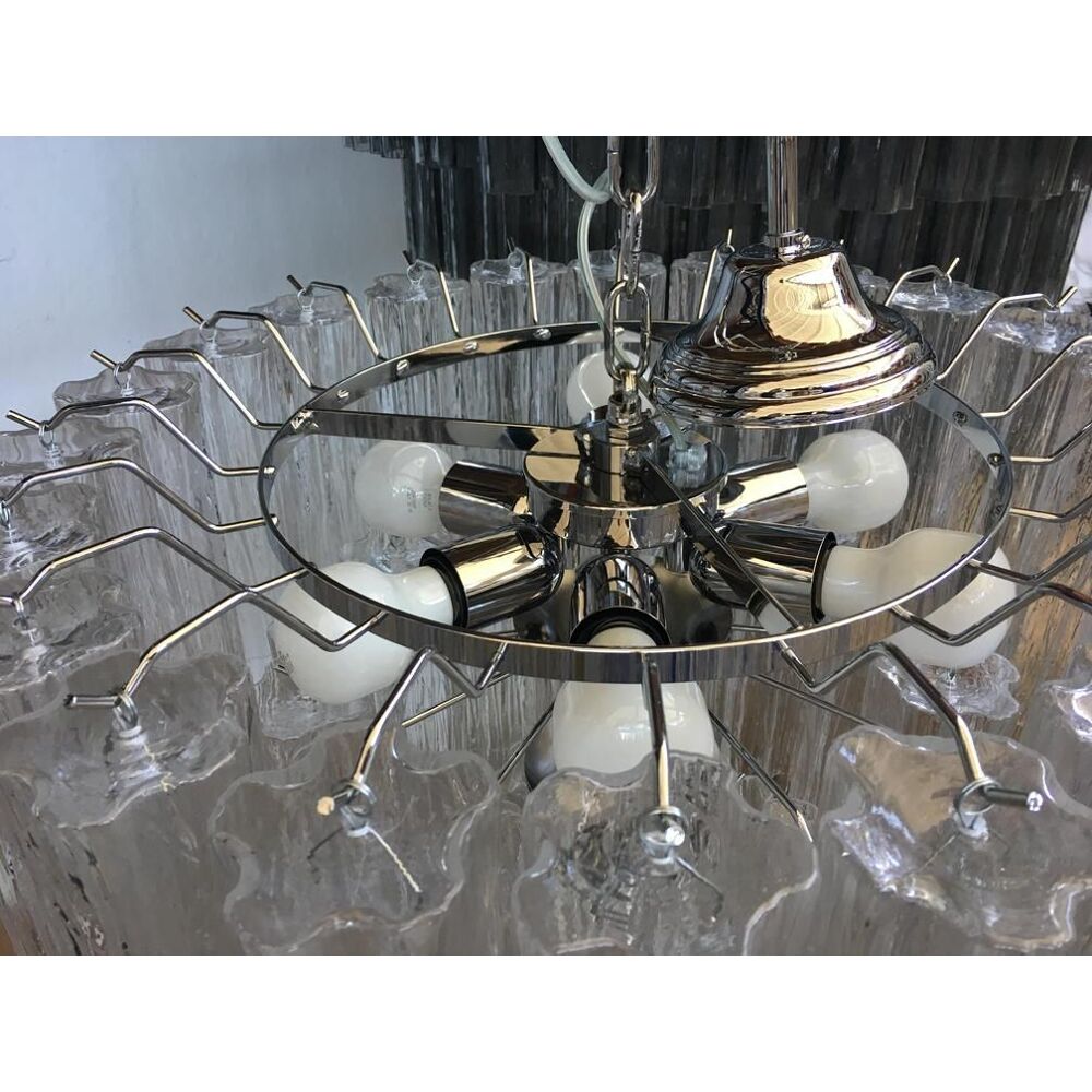 Clear “tronchi” murano glass chandelier d60-3l