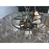 Clear “tronchi” murano glass chandelier d60-3l