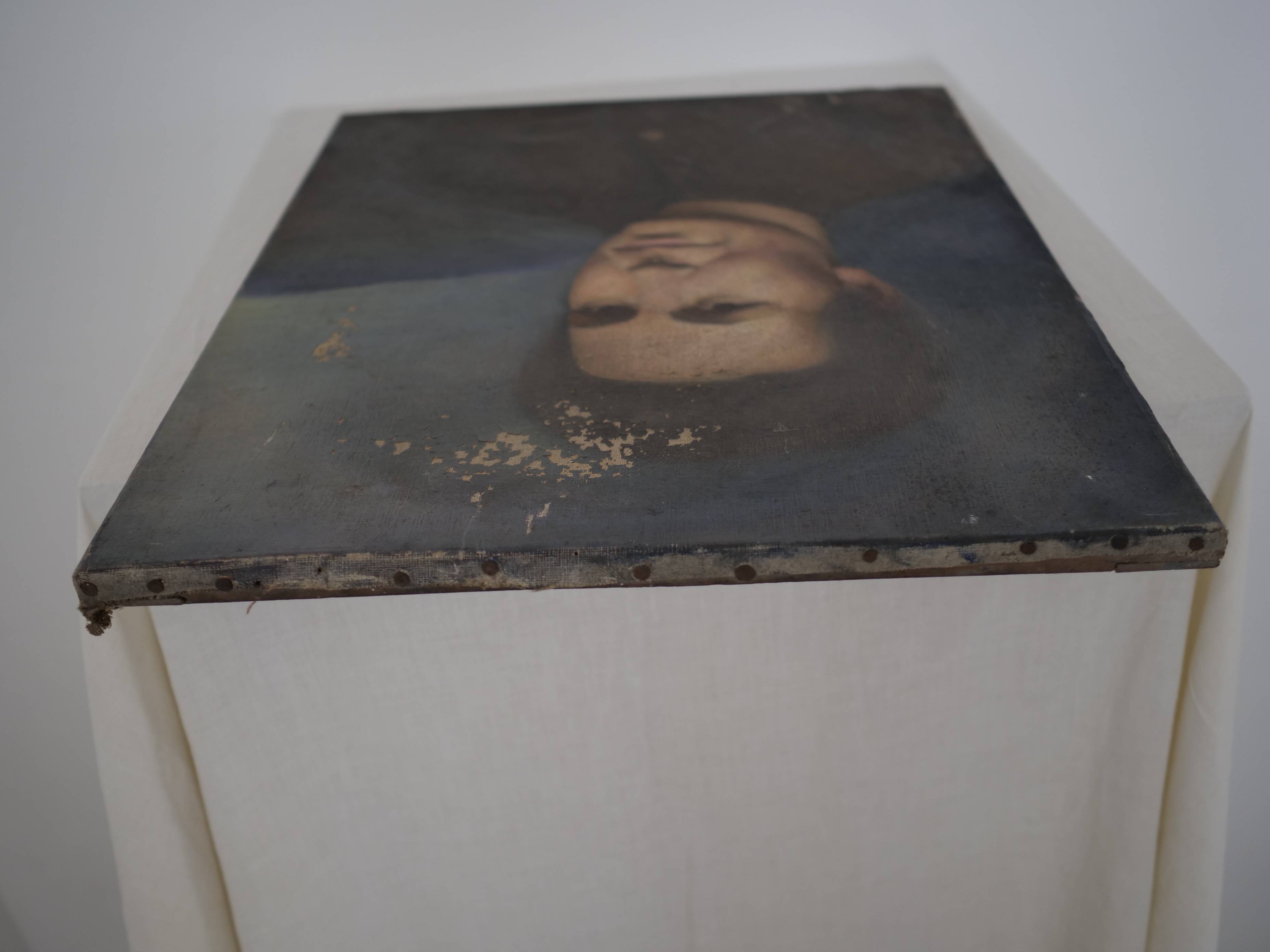 Portrait Oil on canvas Modern spirit signed Magisson 1930