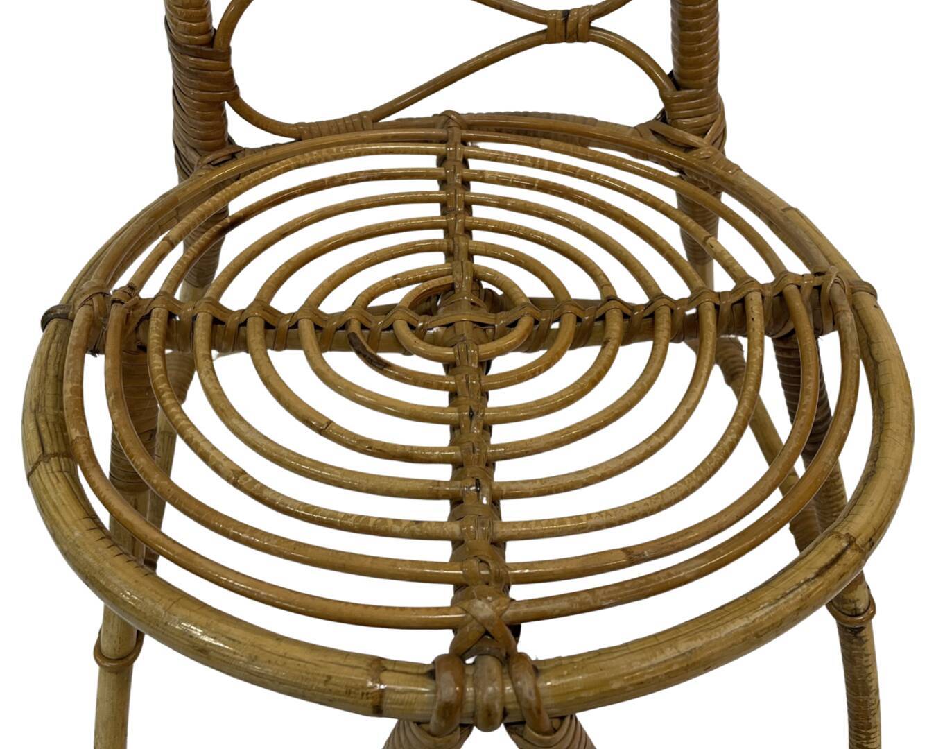 Vintage Rohe Noordwolde rattan chair