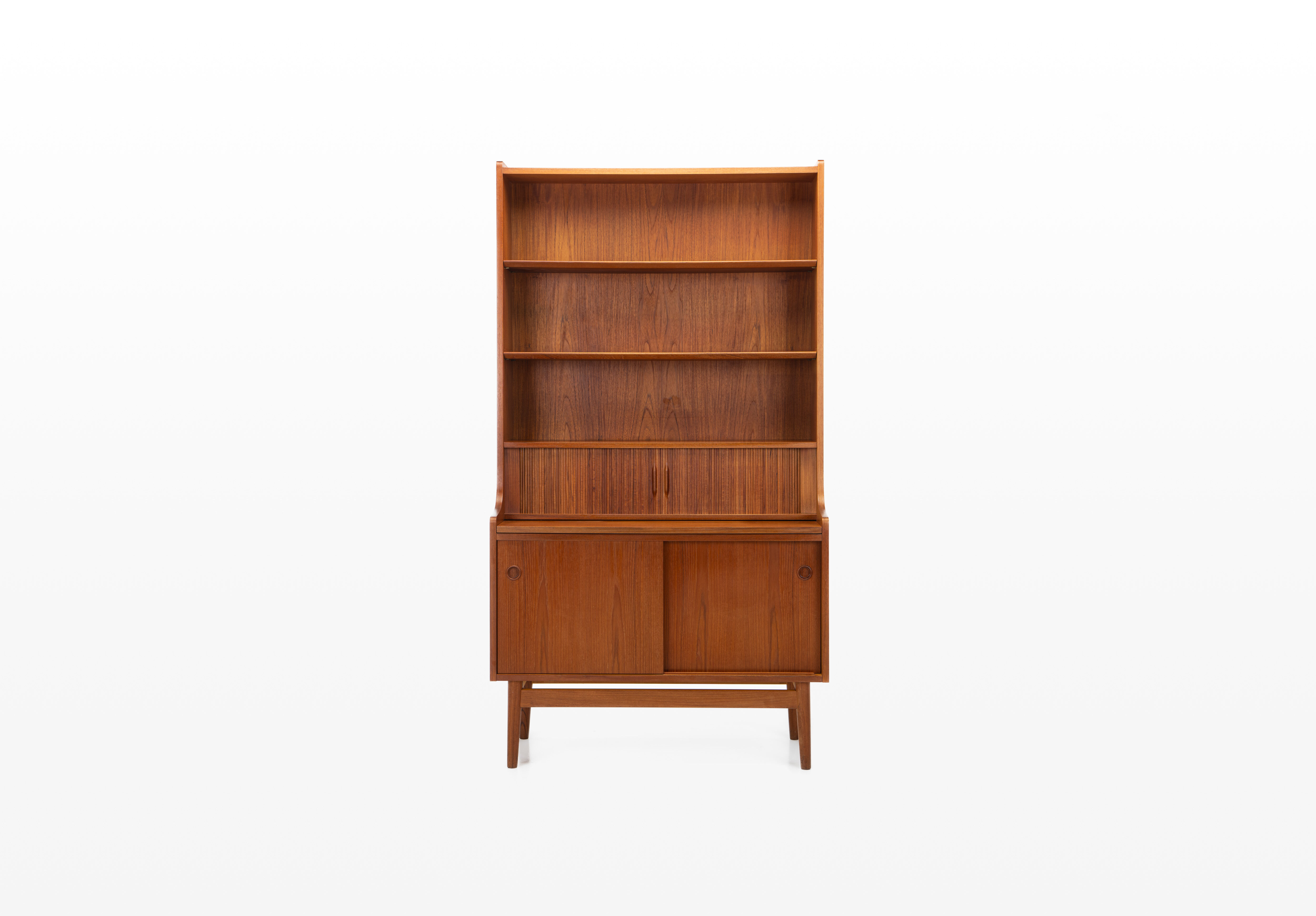 Bookcase secretary by Johannes Sorth for Nexø Møbelfabrik Bornholm, Denmark 1960s