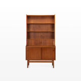 Bookcase secretary by Johannes Sorth for Nexø Møbelfabrik Bornholm, Denmark 1960s
