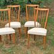 Lot de 4 chaises vintage
