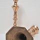 Pair of neo classic solid brass candle holders 60s