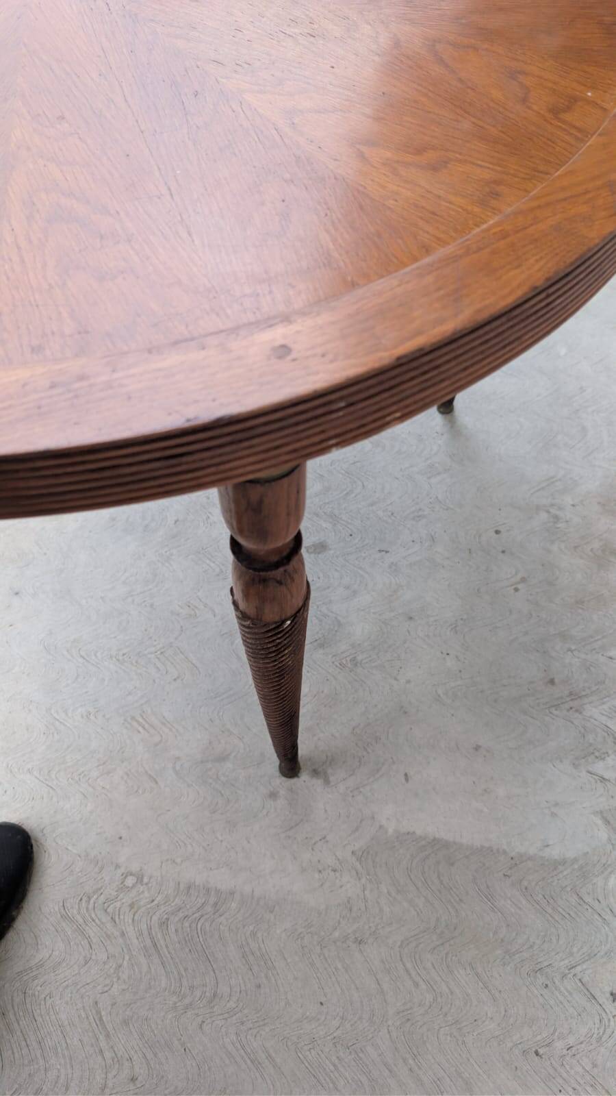 Interwar Italian Rationalist Set: Table and 4 Chairs