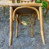 Set of 8 vintage bistro chairs 1950