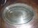 Silver metal oval top