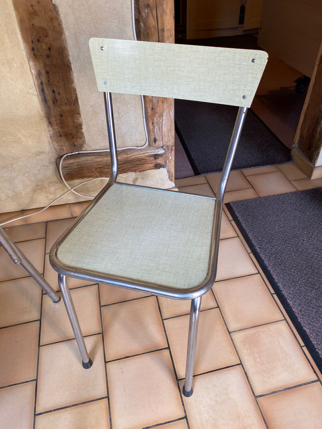 Table and chairs set in formica year 50