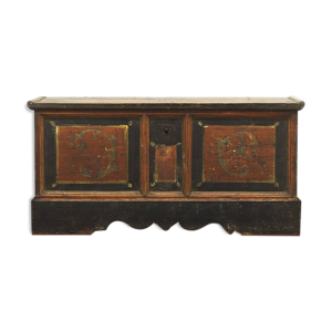 malle de mariage rustique - bois