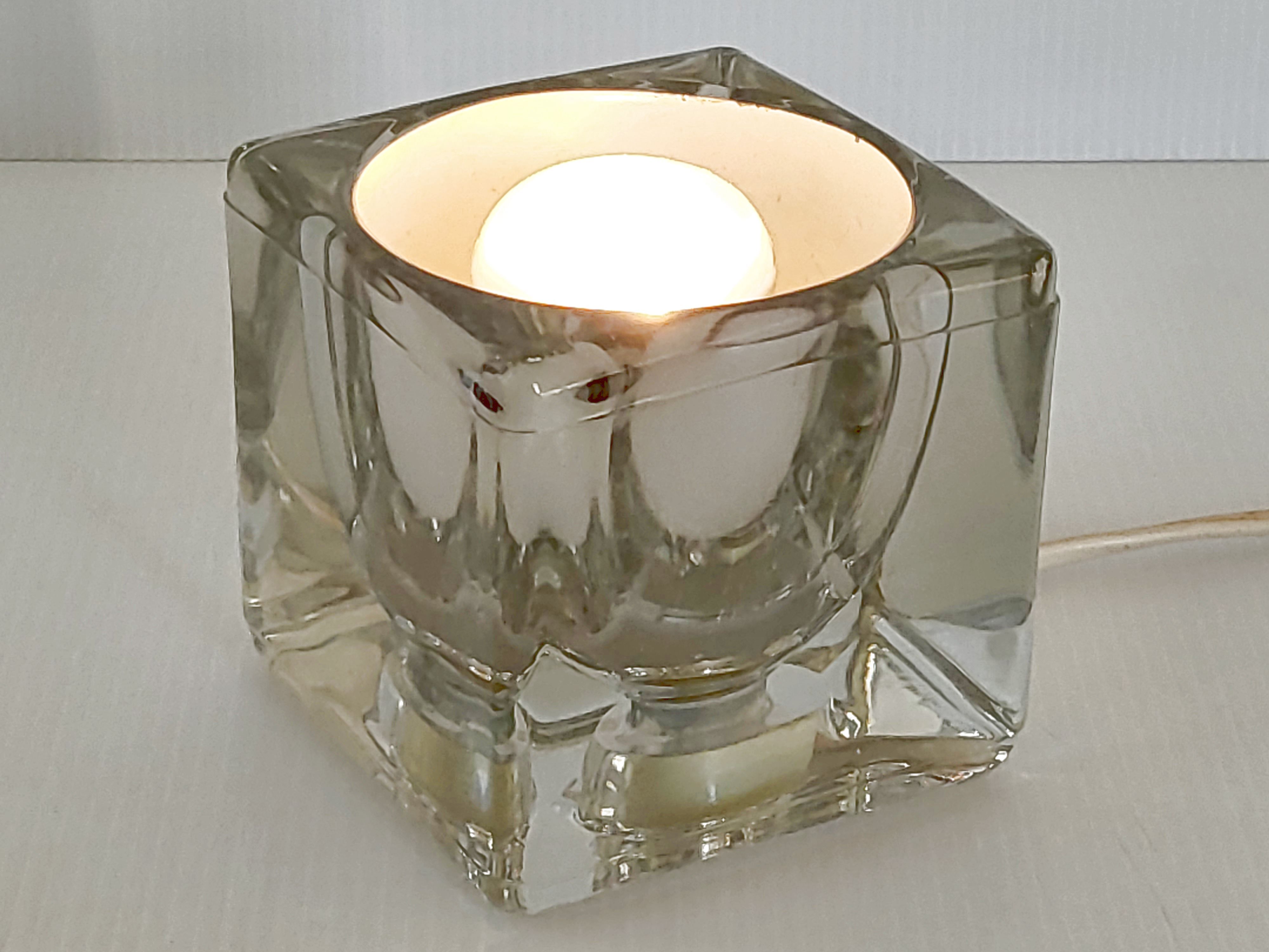 Vintage cube lamp Peill & Putzler 1970