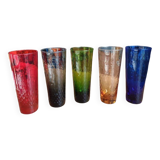 Vintage 5 glasses circa 1950