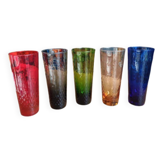 Vintage 5 glasses circa 1950