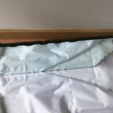 Thick engraved bevelled mirror 39cm X 30cm