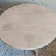 Table d'appoint ronde basse rénovée