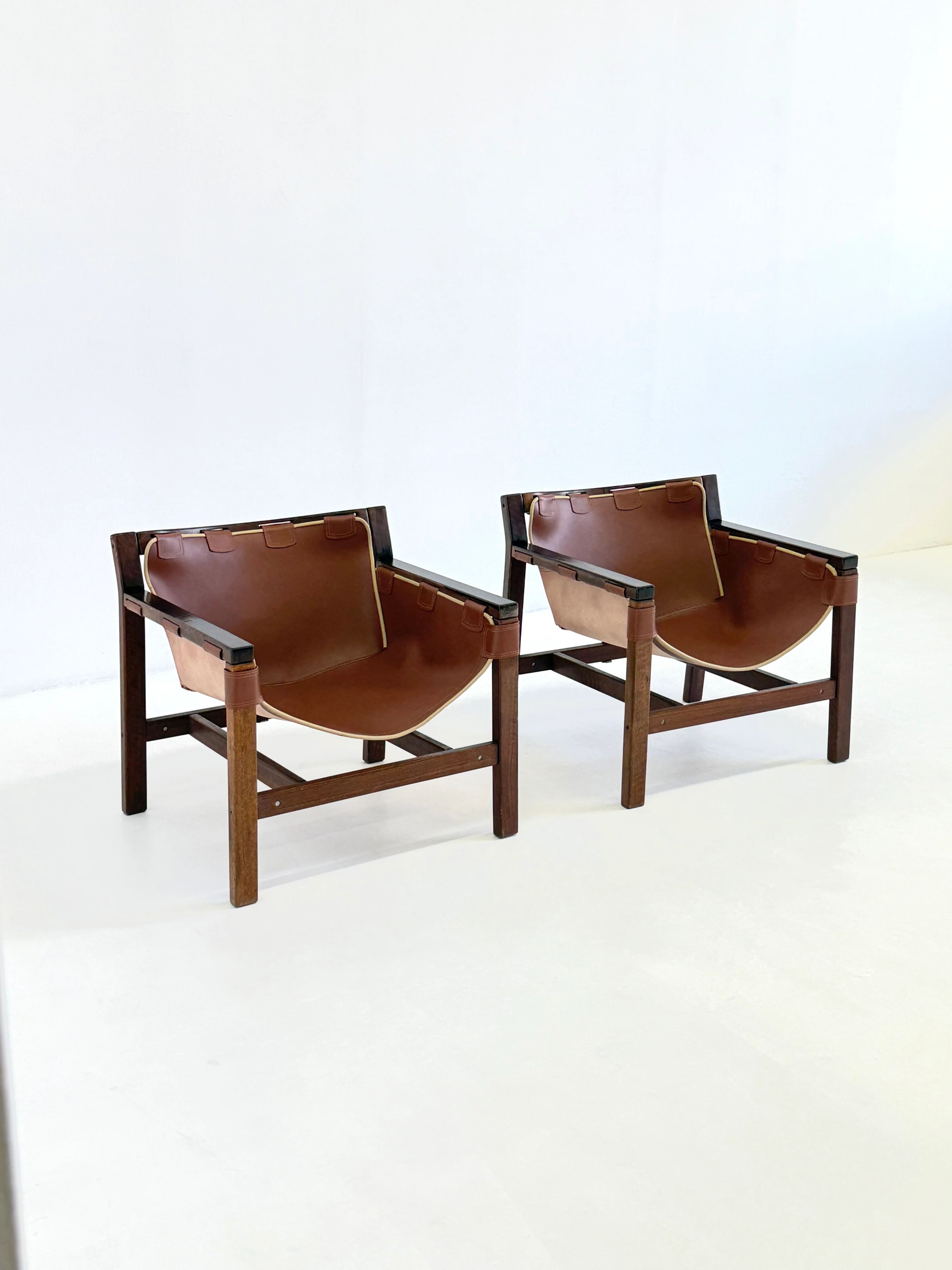 Chaises longues Safari par Carlo Hauner pour Forma