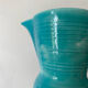 Turquoise Pichet Digoin, 1950s