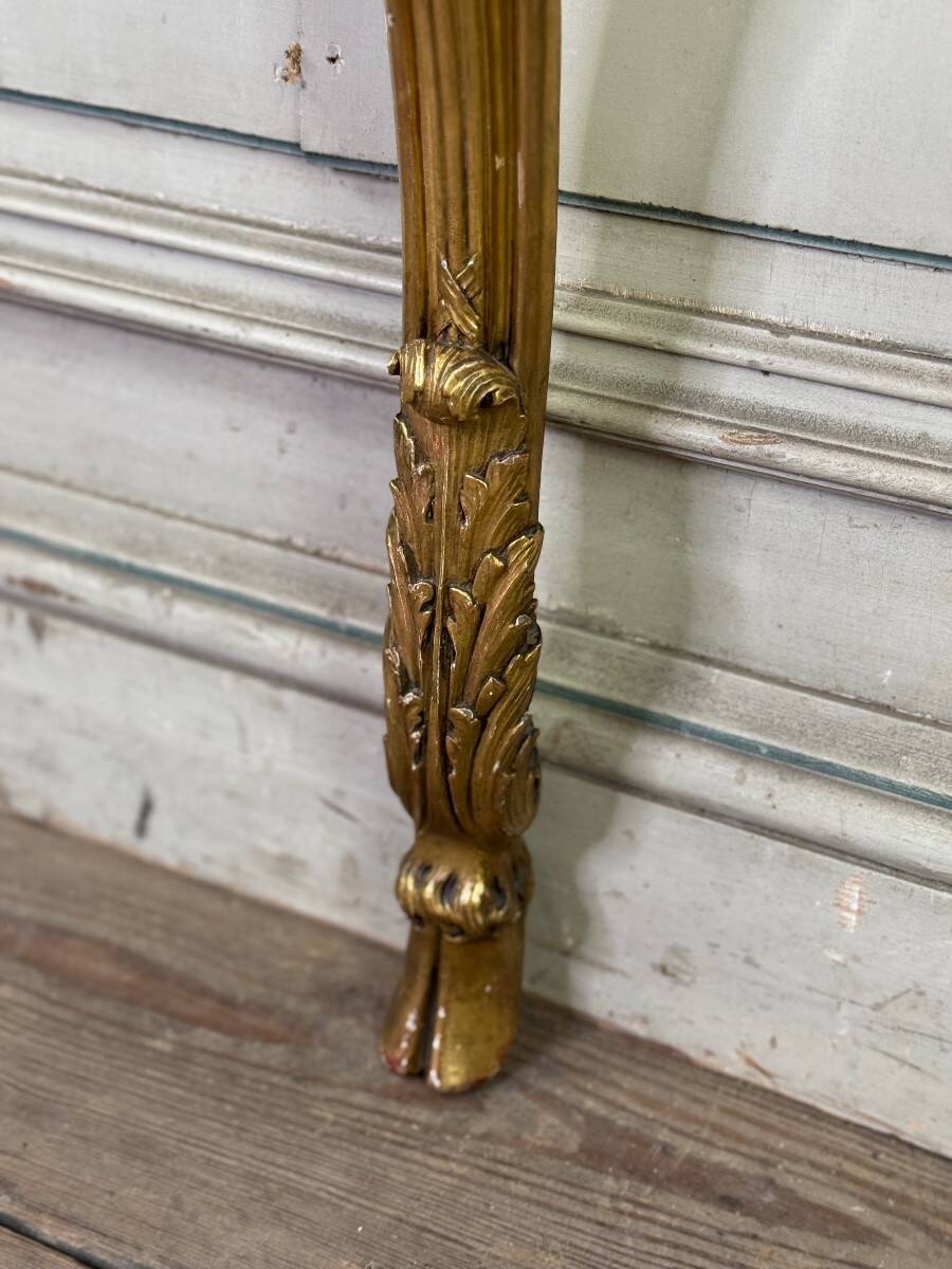 Console D’entre-deux, Bois Sculpté Et Doré De Style Louis XV, Vers 1900, Ma