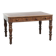 Antique English writing desk from the 19th century with a red leather top
