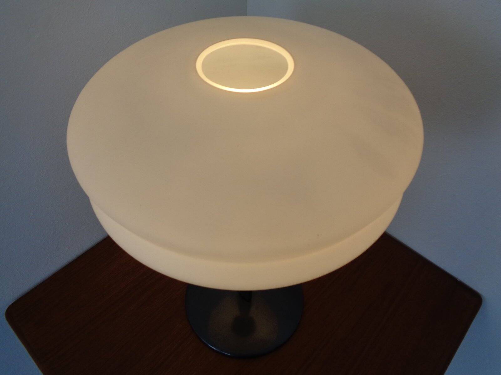 Italian Opal Glass Lamps by Stefano Marcato, Set of 2