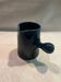 Blue ceramic milk jug