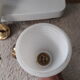 Pair of brass and opaline wall lamps from the 50/60