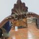 Miroir style Louis XV en chêne patiné doré 79×70cm