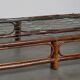 Vintage bamboo/rattan manou bed from the 70s with original spiral base