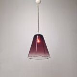 Italian Elegance – Leucos Pendant Light with Transparent Purple Murano Glas