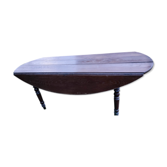 Table à volets en chêne ovale 190cm