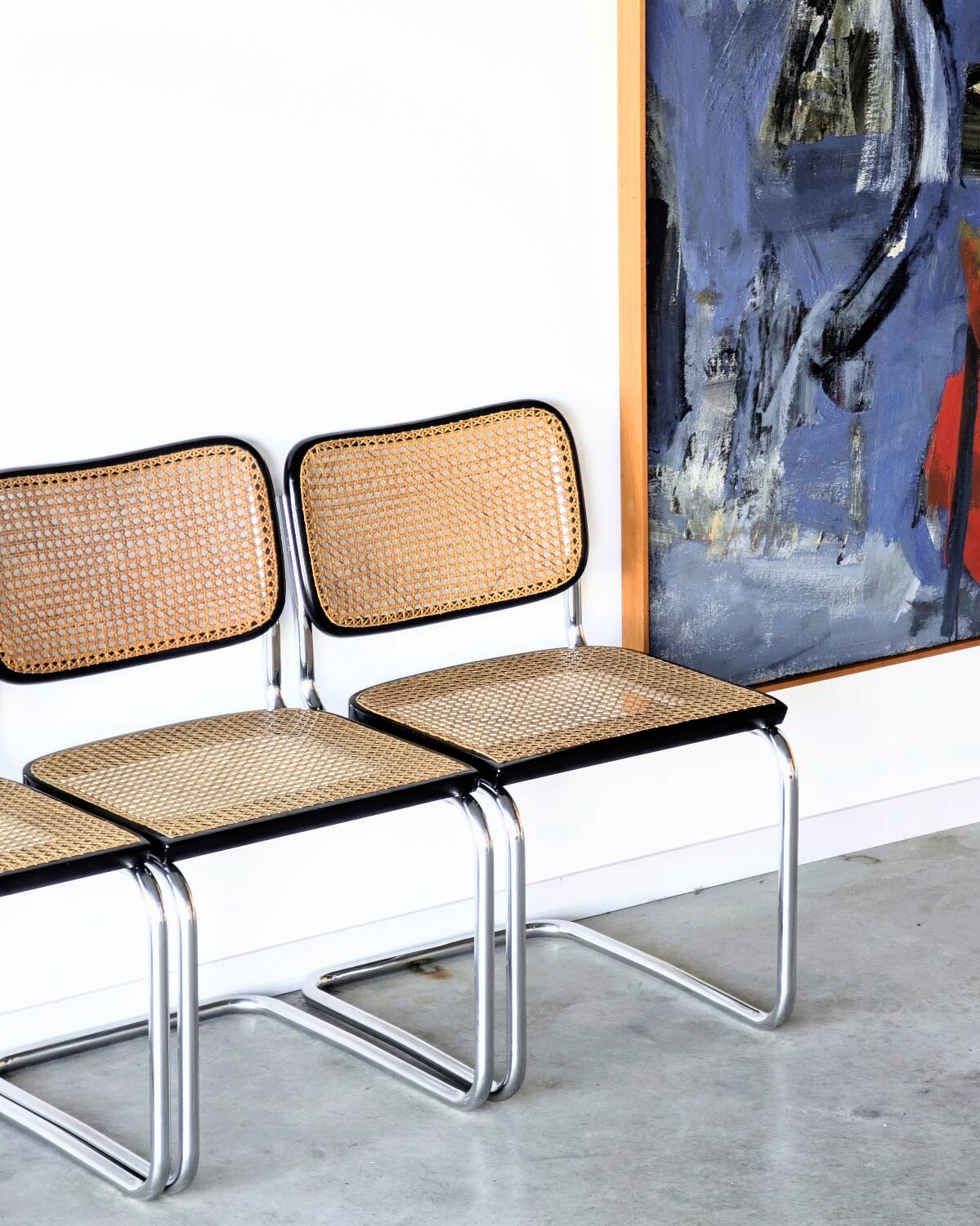 4 or 8 vintage Cesca B32 chairs, Gavina edition, Marcel Breuer, 1960.