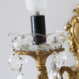 Bronze wall lamp with grapevines