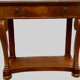 Empire console in walnut and marble top XIX century