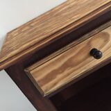 Vintage compass leg bedside cabinet