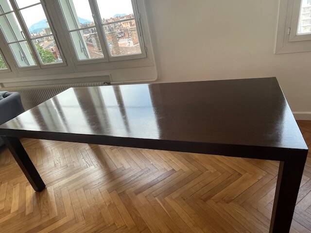 Contemporary solid oak table Cinna
