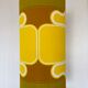 Table lamp lampshade vintage fabric Sirius pattern