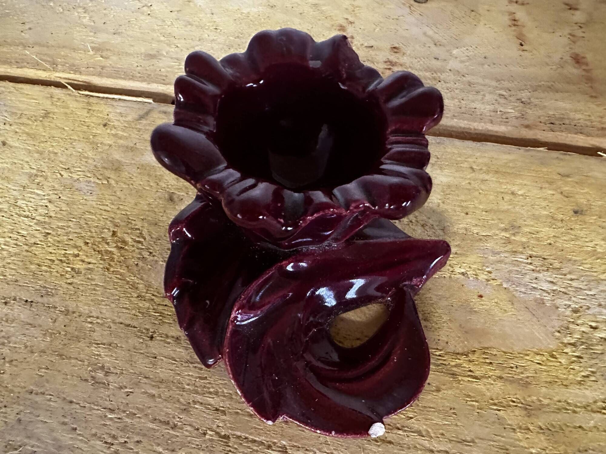 Ceramic Candle Holder Vallauris 1950s signed CAB