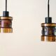 Set of 2 pendant lamps by Victor Bernt for Flygsfors, Sweden, 1960