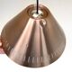 Vintage red Copper aluminium Perforated Hanging Lamp / Pendant