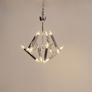 Geometrical chrome chandelier by Boulanger