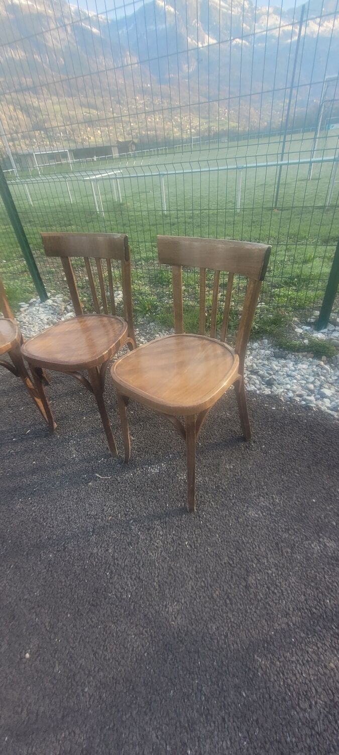 Lot de ancienne chaises de bistrot ,baumann bous courbe vintage