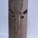 trois vase rouleau grès vintage