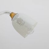 Lustre Art Déco en verre de Murano et laiton italien Ercole Barovier, années 1935