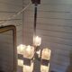 Chrome and glass pendant chandelier by Sciolari, Italy, 1960s