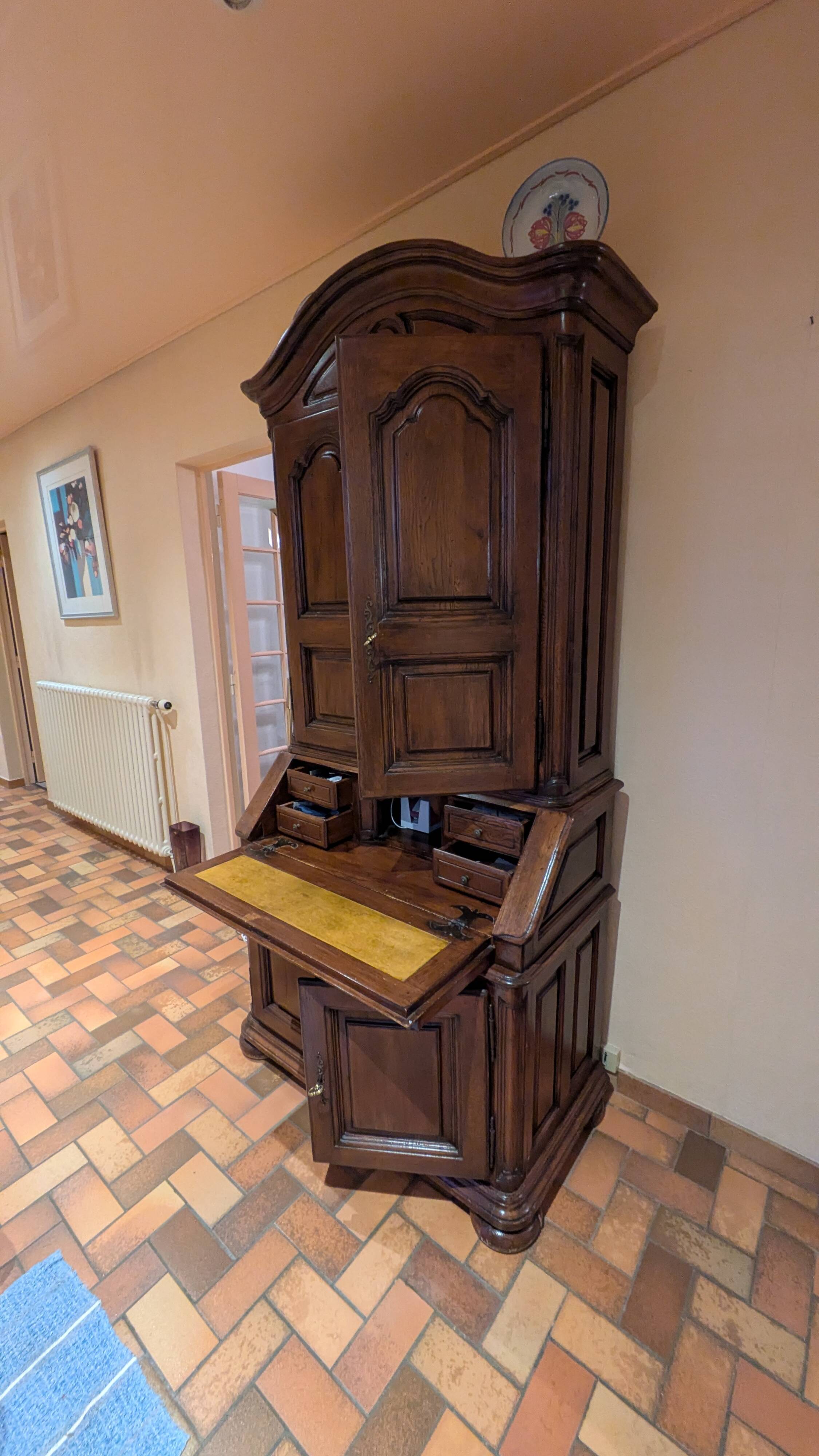 Spanish secretary in solid oak