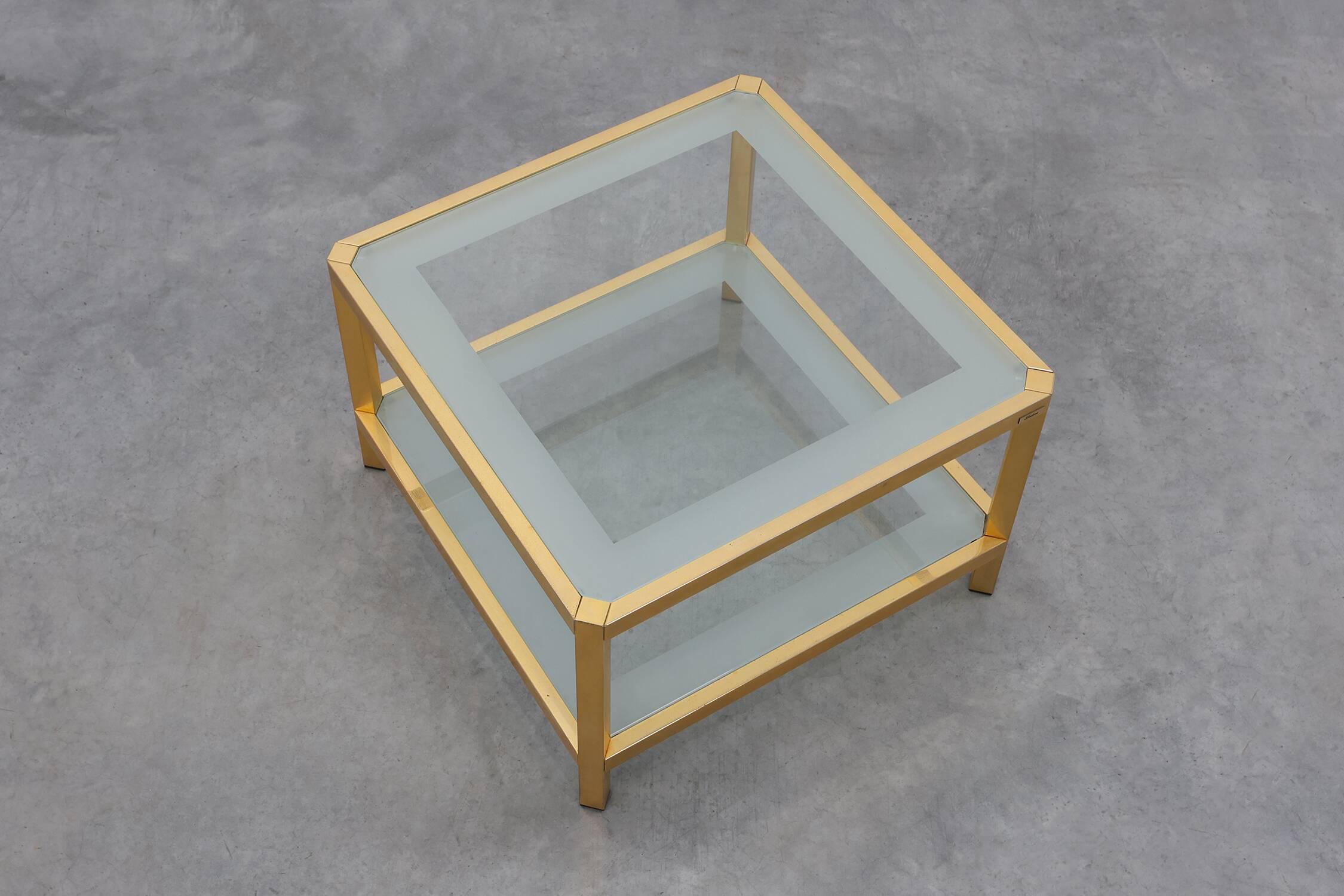 Table basse carrée Mid-Century par Fedam, Belgique