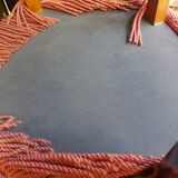 Pink velvet toad chair